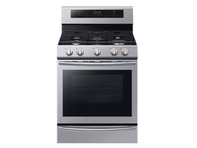 30'' Samsung Gas Range with 20 K BTU Dual Burner 5.8 cf NX58M6650WS