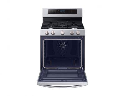 30'' Samsung Gas Range with 20 K BTU Dual Burner 5.8 cf NX58M6650WS