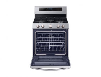 30'' Samsung Gas Range with 20 K BTU Dual Burner 5.8 cf NX58M6650WS