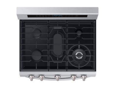 30'' Samsung Gas Range with 20 K BTU Dual Burner 5.8 cf NX58M6650WS