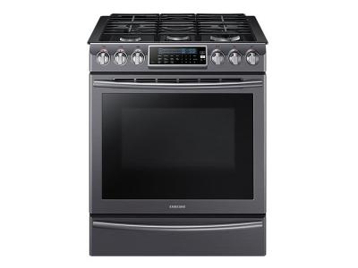 30" Samsung Gas Range with 18K Dual Power Burner, 5.8 cu.ft NX58K9500WG