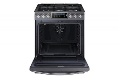 30" Samsung Gas Range with 18K Dual Power Burner, 5.8 cu.ft NX58K9500WG