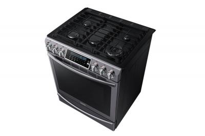 30" Samsung Gas Range with 18K Dual Power Burner, 5.8 cu.ft NX58K9500WG