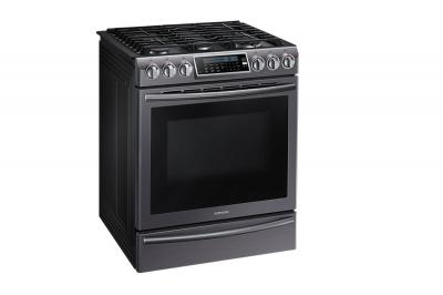 30" Samsung Gas Range with 18K Dual Power Burner, 5.8 cu.ft NX58K9500WG