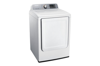 27" Samsung 7.4 cu.ft Electric Top-Load Dryer (White) - DV45H7000EW