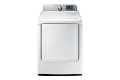 27" Samsung 7.4 cu.ft Electric Top-Load Dryer (White) - DV45H7000EW