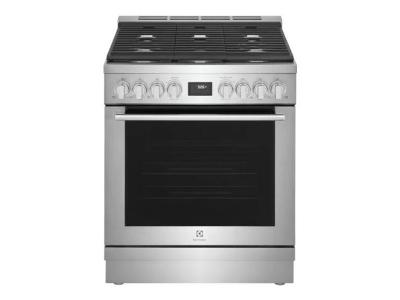 30" Electrolux  4.6 Cu. Ft. Freestanding Dual Fuel Range - ECFD3068AS