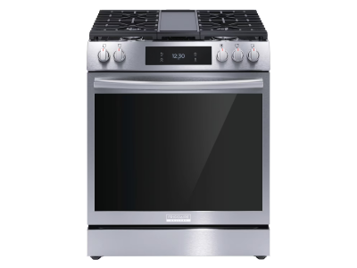 30" Frigidaire Gallery 6 Cu. Ft. Front Control Gas Range with Total Convection in Stainless Steel - GCFG3060BF